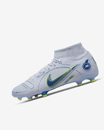 Nike Mercurial Superfly 8 Academy MG Grises Azules Claro Azules Oscuro | MX 3207